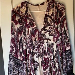 Free people silk floral dress